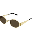 Gucci GG1854S 005 Gold Frame with Black Lense Sunglasses