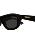 Bottega Venetta BV1326S 001 Black Frame with Dark Grey Lens Sunglasses