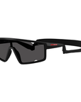 Prada Linea Rossa SPS A03 180-5S0 Matte Black Frame Dark Grey Lens Sunglasses