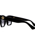Gucci GG1714S 001 Gg logo Black Frame with Gradient Black Lens Sunglasses