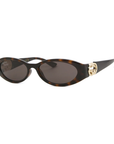 Gucci GG1660S 002 Oval Tortoise Frame with Brown Lens Sunglasses