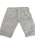 Lamborghini Mens "Washed Cargo Shorts" Sand