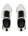 Hermès Bouncing Sneaker Velvet Goatskin Blanc Noir (WHITE BLACK)