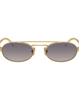 Miu Miu - SMU 54Z 5AK-30C Grey Gradient Gold Oval Sunglasses