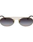 Miu Miu - SMU 54Z ZVN-70D Brown Brass Oval Sunglasses