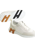 Hermès Bouncing Sneaker White Mesh Blanc Brown