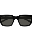 Gucci - GG1857S 001 Grey Black Square Sunglasses