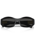 Miu Miu - SMU 14Z 16K-08Z Grey Black Oval Sunglasses