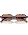 Miu Miu - SMU 11Z 14L Purple Brown Havana Rectangular Sunglasses