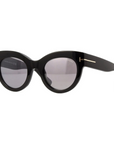 Tom Ford Lucilla TF1063 ECO Shiny Black Cat Eye Sunglasses