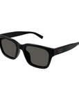 Gucci - GG1857S 001 Grey Black Square Sunglasses