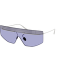 Prada - Tampo Line SPR B55 1BC-70P Silver Purple Sunglasses