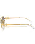 Miu Miu - SMU 54Z 5AK-30C Grey Gradient Gold Oval Sunglasses