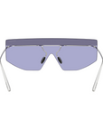Prada - Tampo Line SPR B55 1BC-70P Silver Purple Sunglasses
