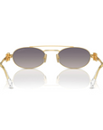 Miu Miu - SMU 54Z 5AK-30C Grey Gradient Gold Oval Sunglasses
