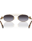 Miu Miu - SMU 54Z ZVN-70D Brown Brass Oval Sunglasses