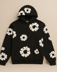 Denim Tears Cotton Wreath Hoodie Black/White