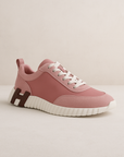 Hermès Bouncing Sneaker Suede Women Pink Parachute Fabric