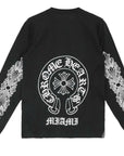 Chrome Hearts Miami Exclusive Floral Long Sleeve Black