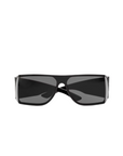 Saint Laurent SL 806 001 Black Grey Rectangular Mask Sunglasses