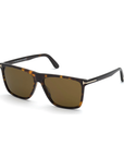 Tom Ford Fletcher TF 832 52J Sunglasses Dark Havana - Brown
