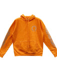 Chrome Hearts Glitter Horsehoe Logo Orange Hoodie