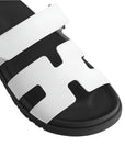 Hermès Chypre Sandal White Leather