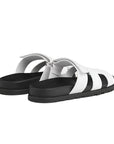 Hermès Chypre Sandal White Leather