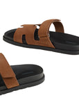 Hermès Chypre Sandal Brun Fume Suede