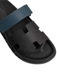 Hermès Chypre Sandal Black with Blue Strap