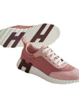 Hermès Bouncing Sneaker Suede Women Pink Parachute Fabric