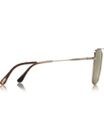 Tom Ford Magnus-02 FT 0651 (28C) Sunglasses Shiny Rose Gold/Brown