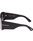 Tom Ford Raven TF 1036 ECO 01B Sunglasses- Grey Smoke Gradient