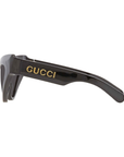 Gucci Cat-Eye shape Women Sunglasses GG1294S 001 - Black Grey