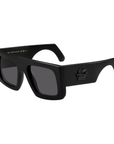 Etro Etroscreen 005/S 807IR Modern Classic Rectangle Black Frame - Dark Grey Lens Sunglasses