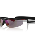 Prada Linea Rossa SPS A02s 1BO-10J Nero Opaco Frame and Dark blue with violet Lens Sunglasses