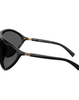 Miu Miu SMU A01 1AB-5S0 Black Geometric Sunglasses