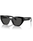 Prada SPR A09S 1AB-5S0 Black Frame Dark Grey Lens Sunglasses