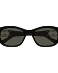 Gucci GG1826SK – Classic Black Round Women’s Sunglasses