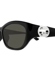 Gucci GG1826SK – Classic Black Round Women’s Sunglasses