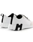 Hermès Bouncing Sneaker Velvet Goatskin Blanc Noir (WHITE BLACK)