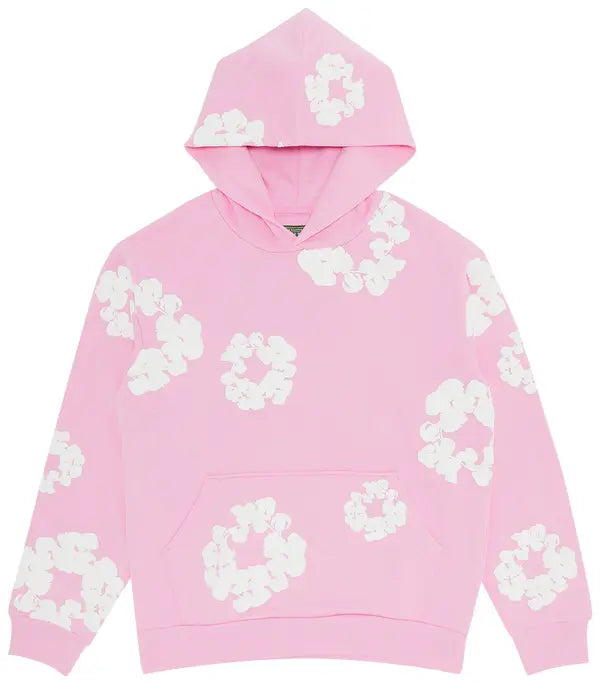 Denim Tears Cotton Wreath Hoodie Pink/White