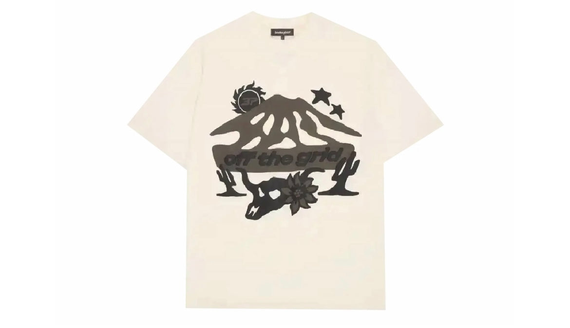 Broken Planet Off The Grid T-Shirt Vanilla White