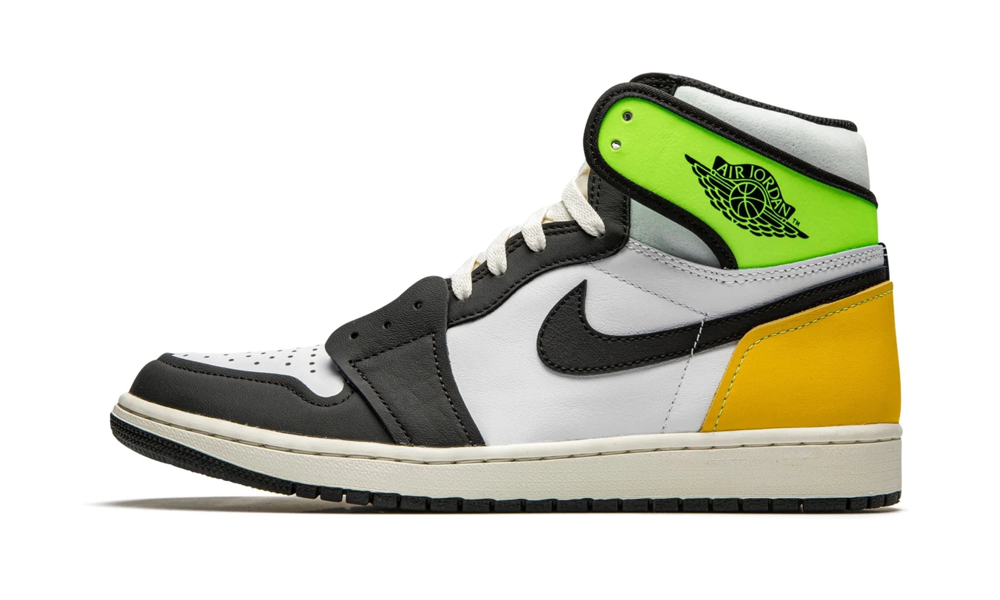 Air Jordan 1 Retro High White Black Volt University Gold