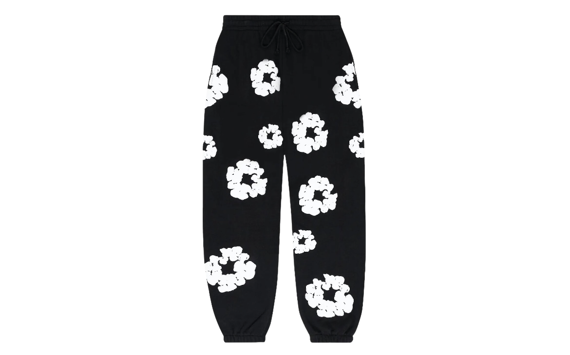 Denim Tears Cotton Wreath Sweatpant Black/White