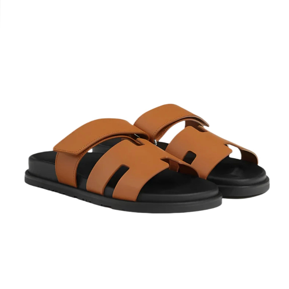 Hermes Chypre Sandals Brown/Tan