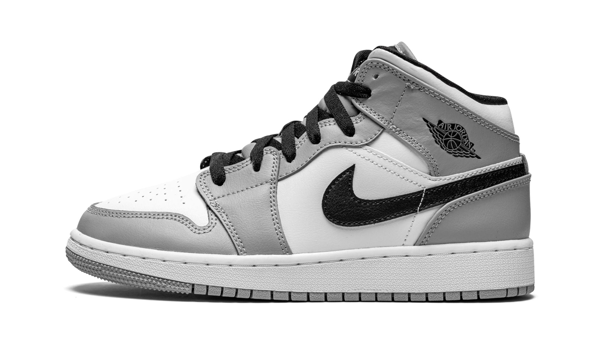 Air Jordan 1 Mid Light Smoke Grey Anthracite (GS)