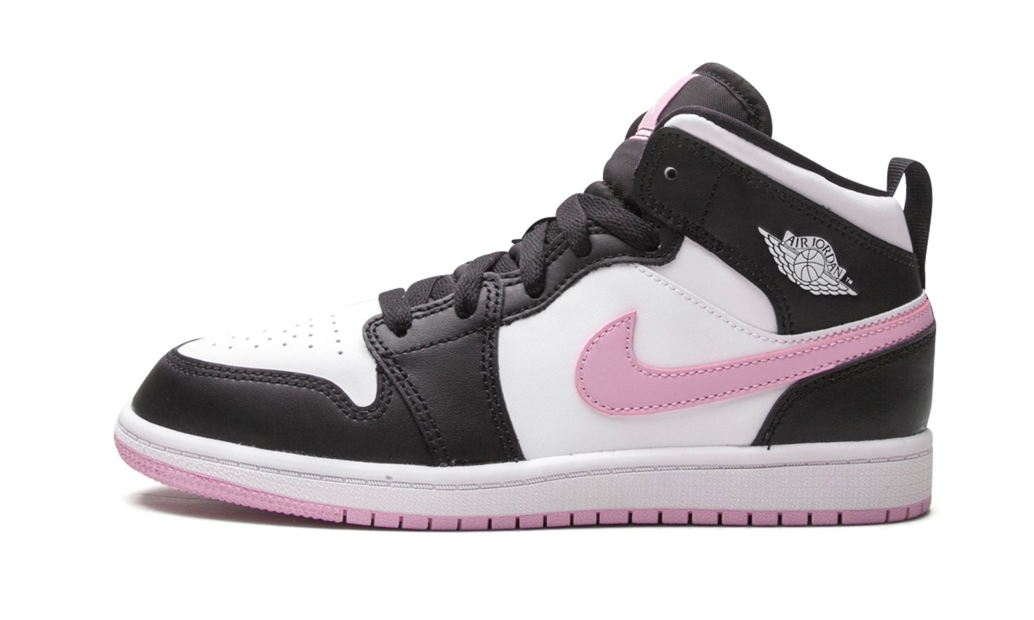 Air Jordan 1 Mid "White Black Light Arctic Pink" (GS)