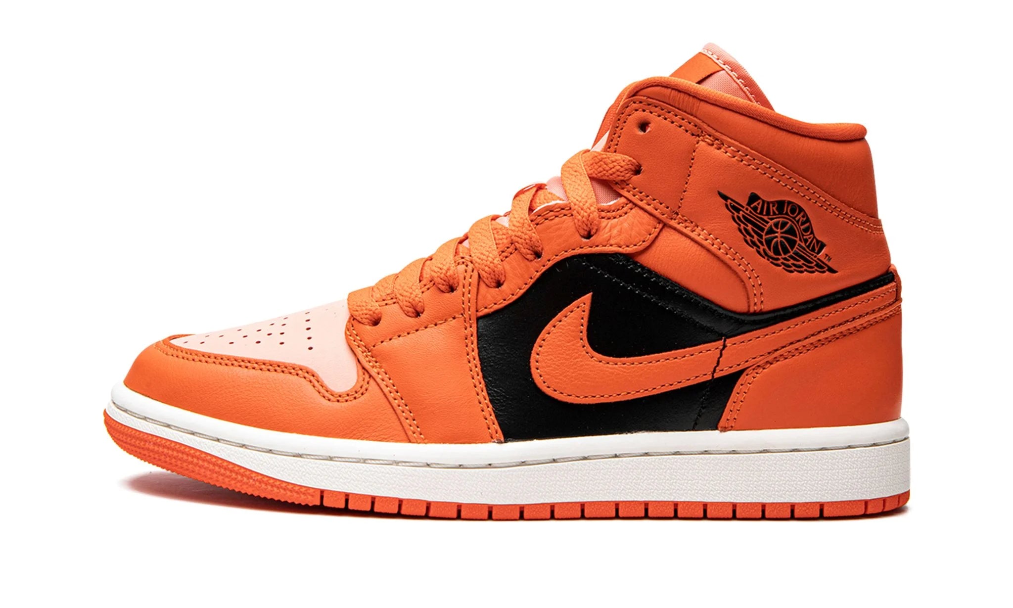 Air Jordan 1 Mid SE "Rush Orange Crimson Bliss" (WMNS)