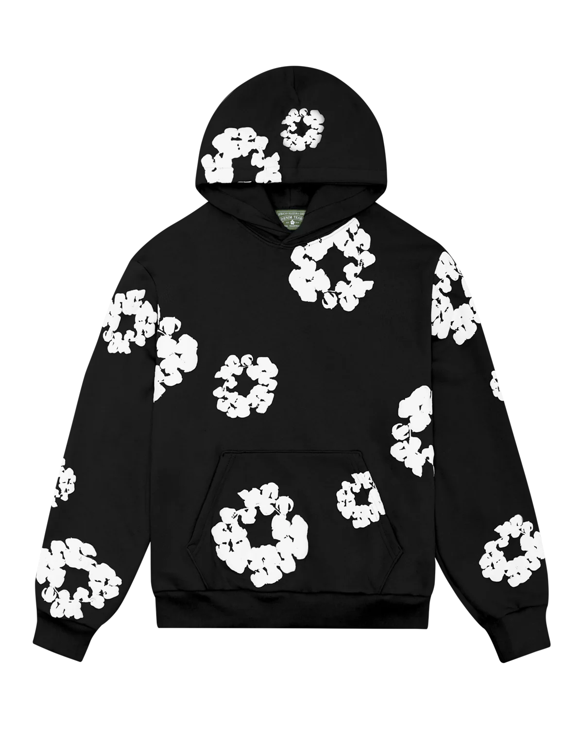 Denim Tears Cotton Wreath Hoodie Black/White